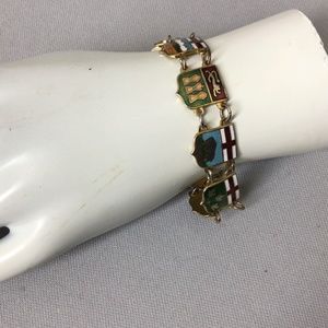Vintage Canadian provinces bracelet